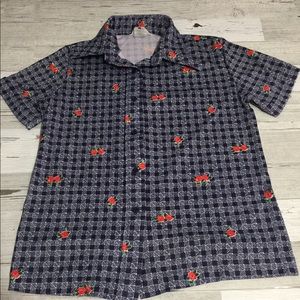 Vtg Retro 60s 70s Sears Blouse